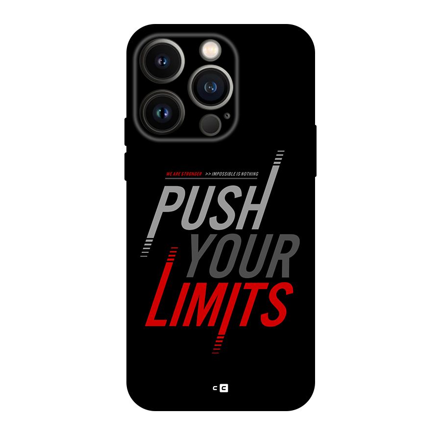 Push Your Limits Back Case for iPhone 14 Pro