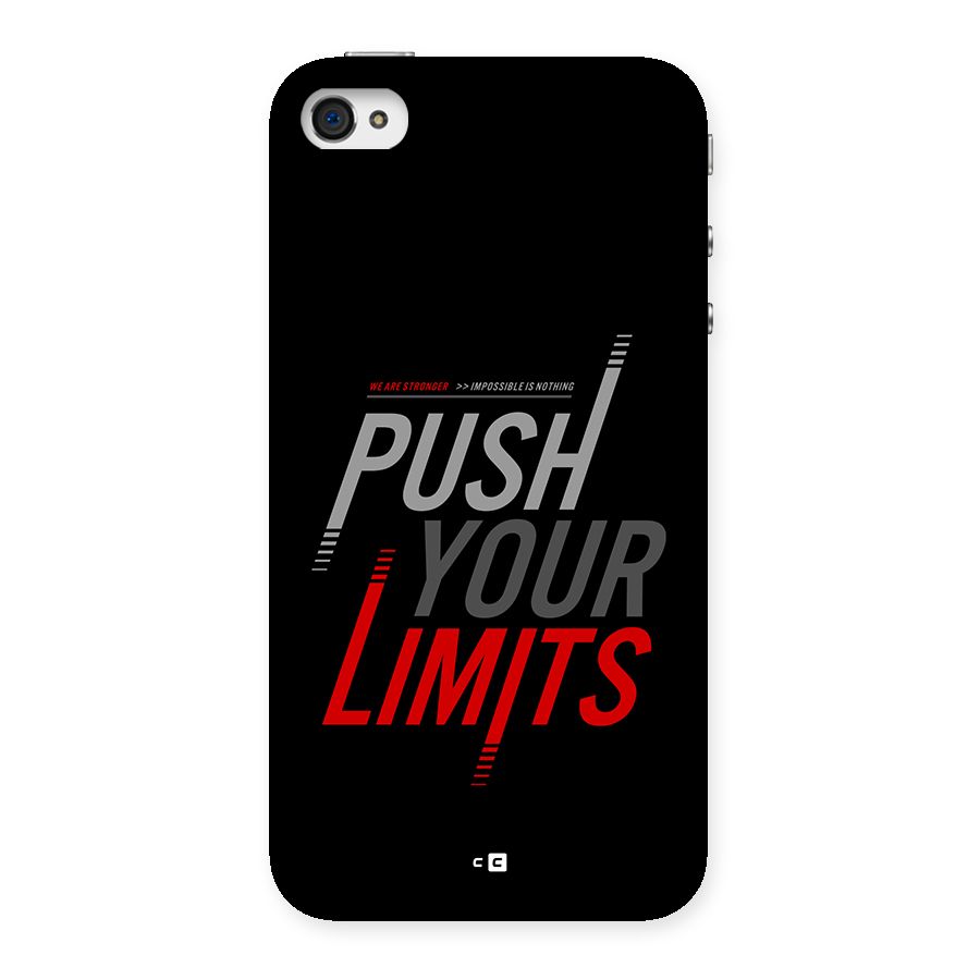 Push Your Limits Back Case for iPhone 4 4s