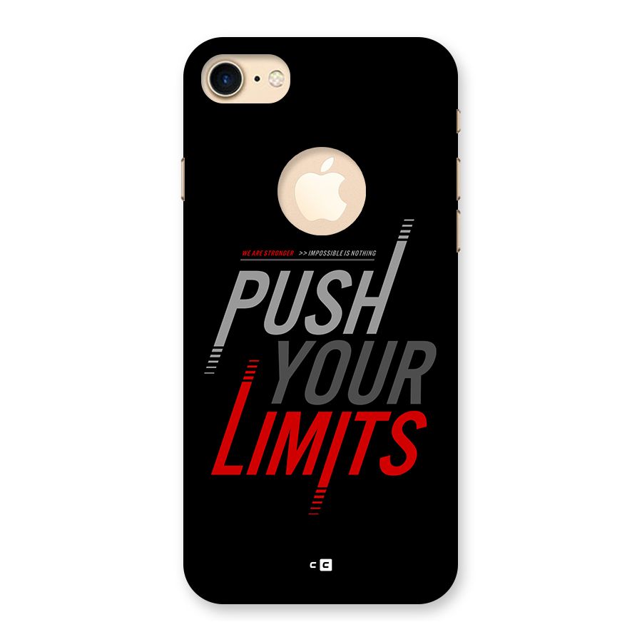 Push Your Limits Back Case for iPhone 7 Logo Cut