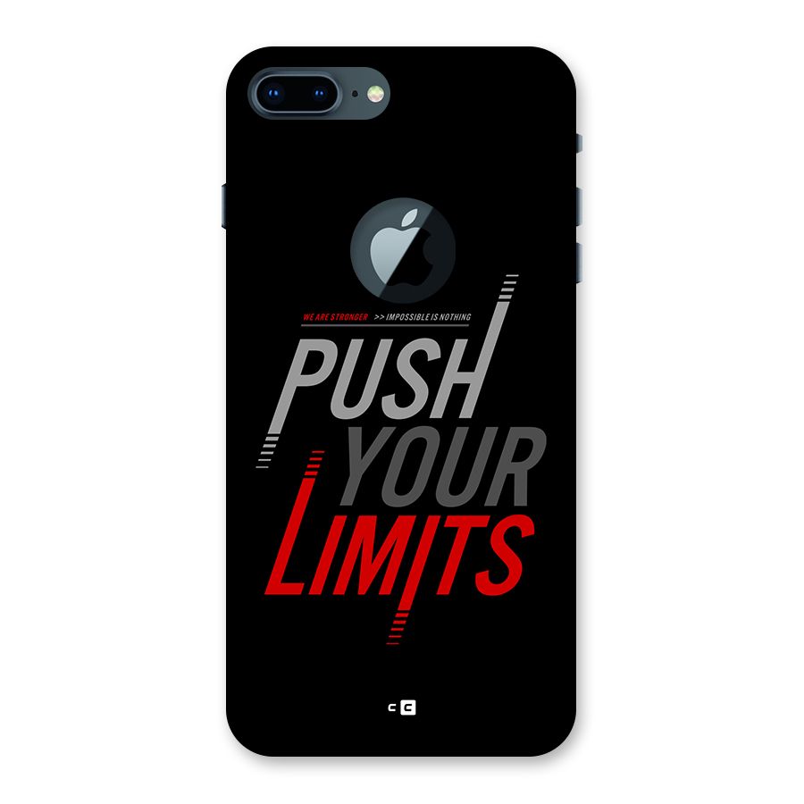Push Your Limits Back Case for iPhone 7 Plus Logo Cut