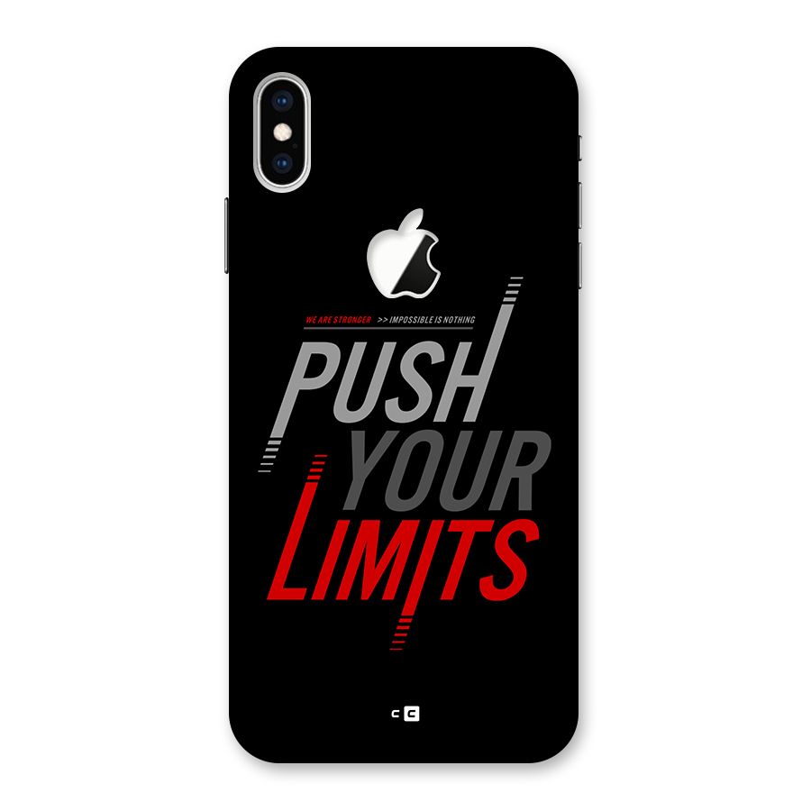 Push Your Limits Back Case for iPhone XS Max Apple Cut
