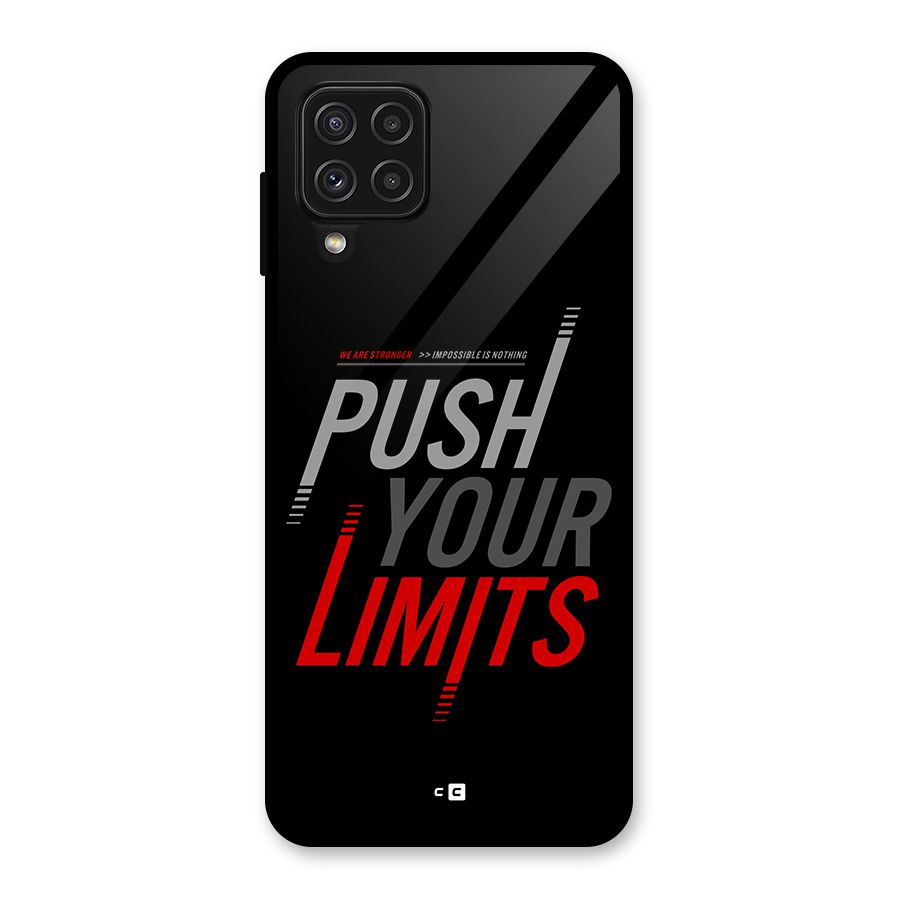 Push Your Limits Glass Back Case for Galaxy A22 4G