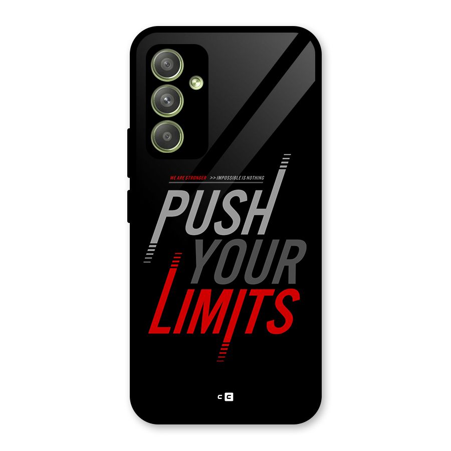 Push Your Limits Glass Back Case for Galaxy A54
