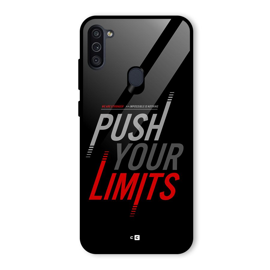 Push Your Limits Glass Back Case for Galaxy M11