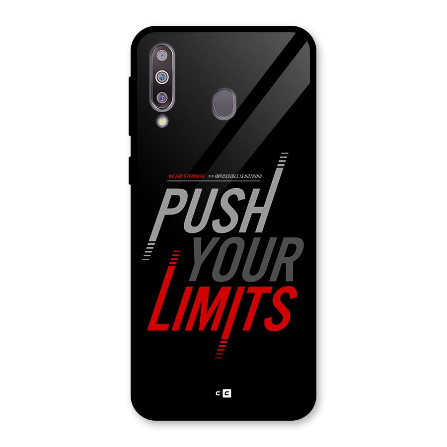 Push Your Limits Glass Back Case for Galaxy M30
