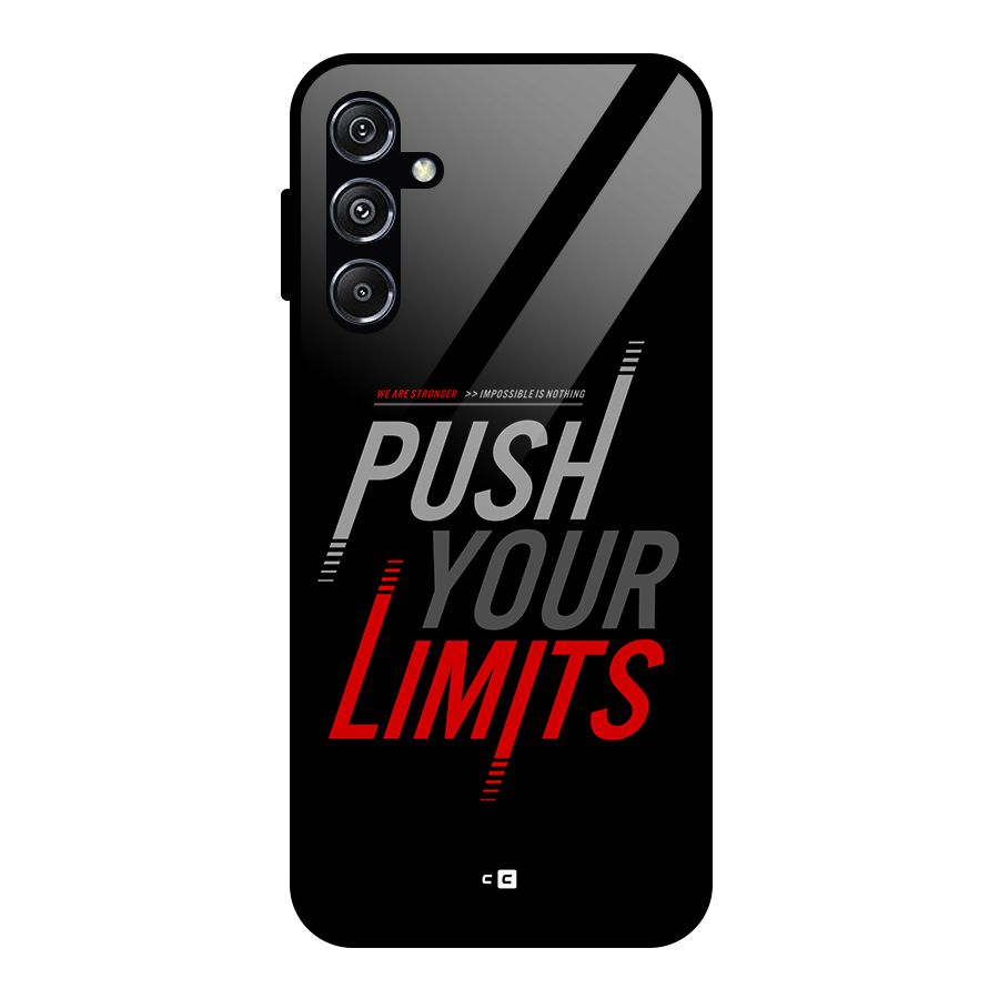 Push Your Limits Glass Back Case for Galaxy M34 5G