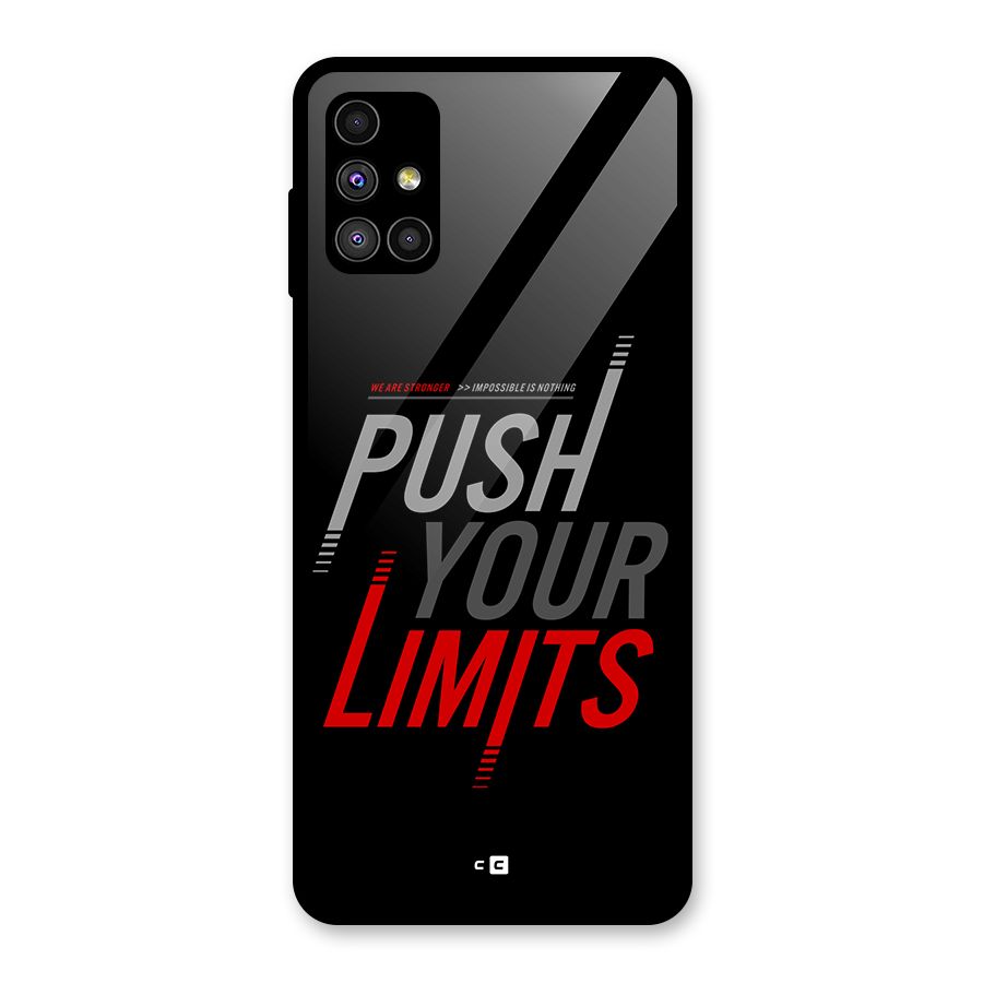 Push Your Limits Glass Back Case for Galaxy M51