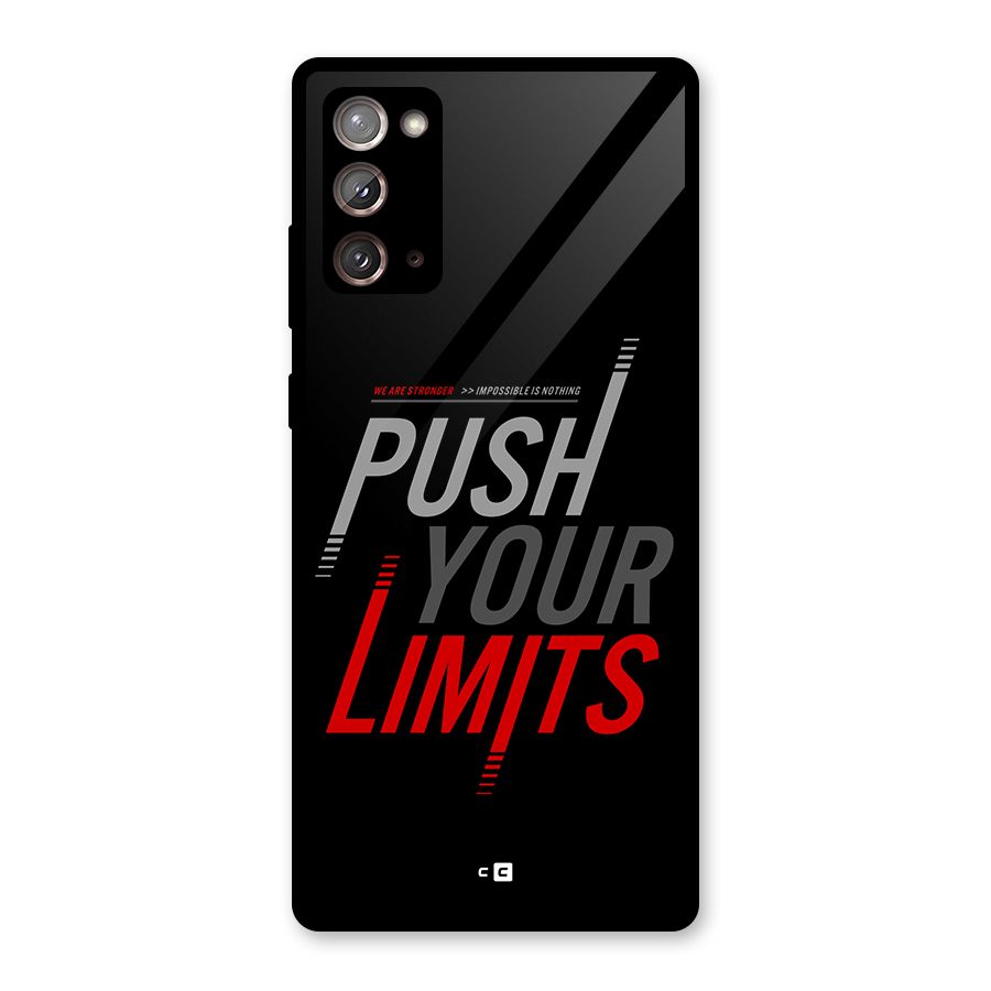 Push Your Limits Glass Back Case for Galaxy Note 20