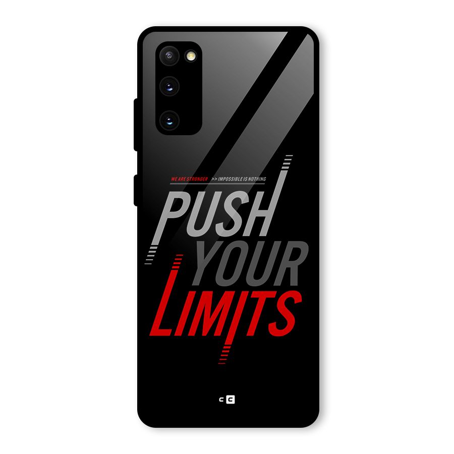 Push Your Limits Glass Back Case for Galaxy S20 FE