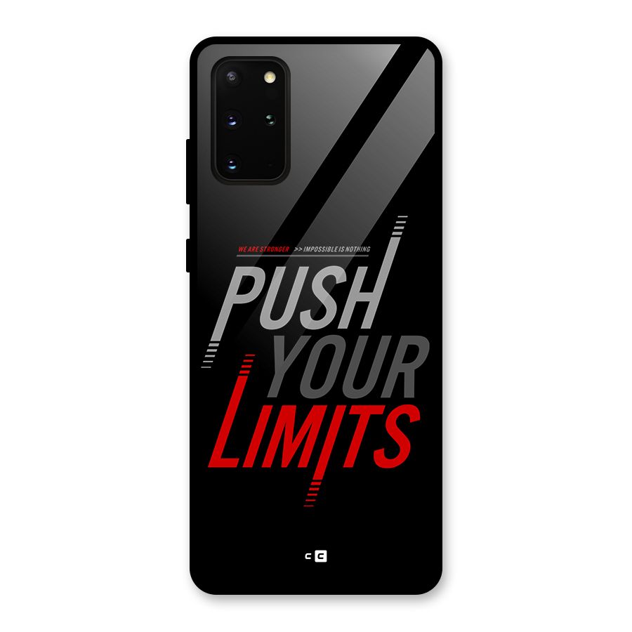 Push Your Limits Glass Back Case for Galaxy S20 Plus