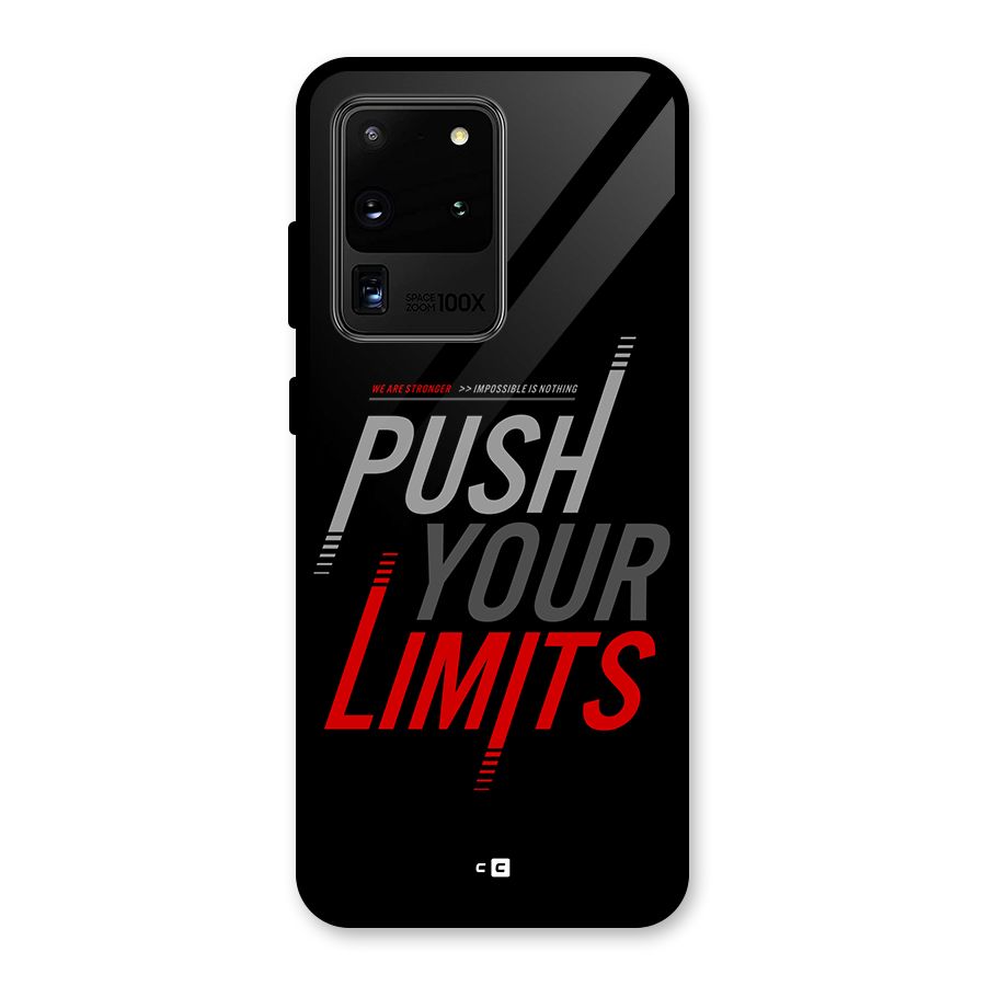 Push Your Limits Glass Back Case for Galaxy S20 Ultra