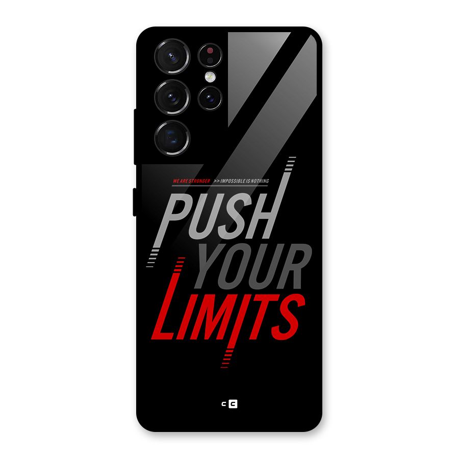 Push Your Limits Glass Back Case for Galaxy S21 Ultra 5G