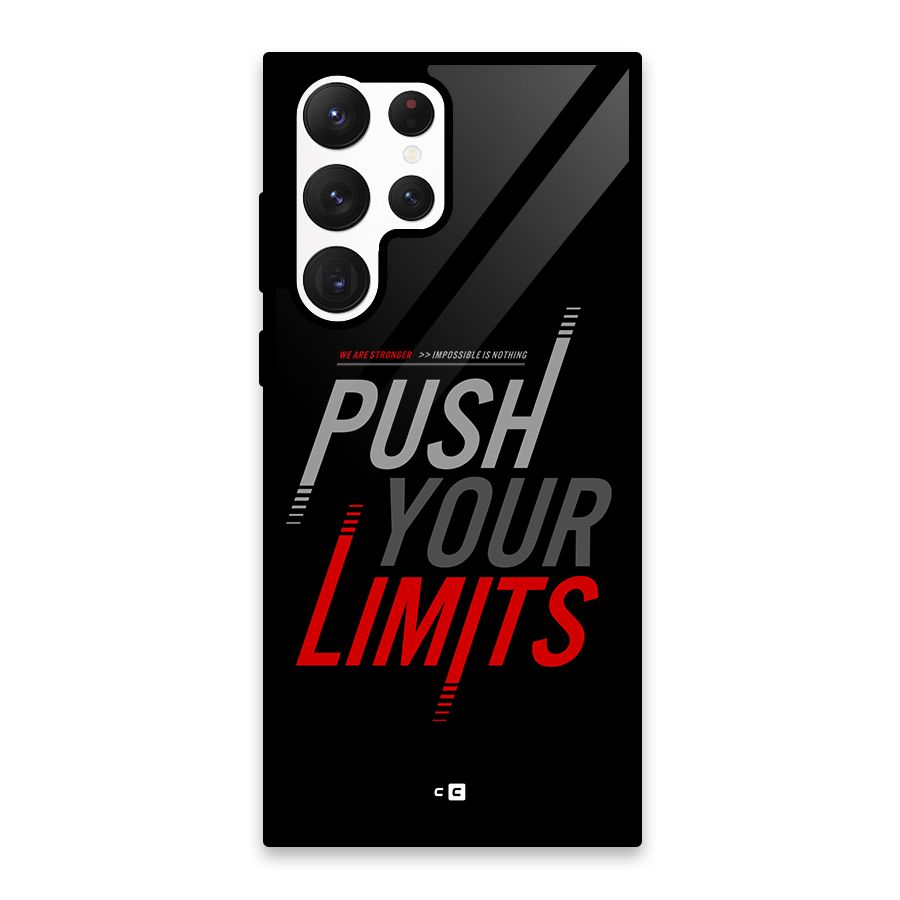 Push Your Limits Glass Back Case for Galaxy S22 Ultra 5G