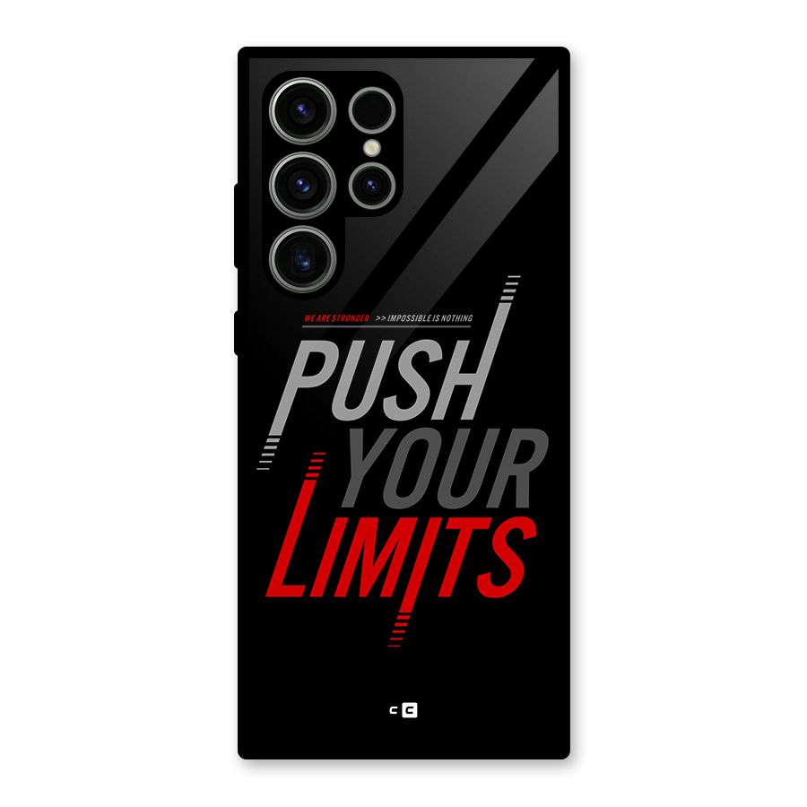 Push Your Limits Glass Back Case for Galaxy S23 Ultra