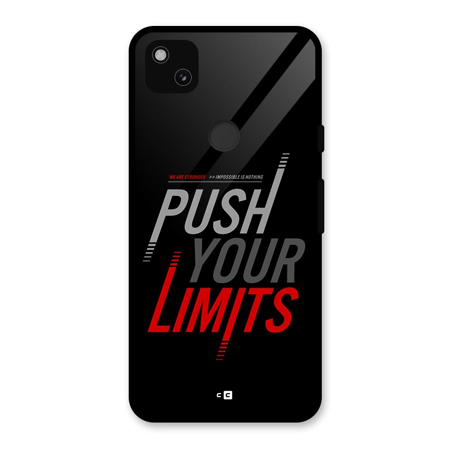 Push Your Limits Glass Back Case for Google Pixel 4a