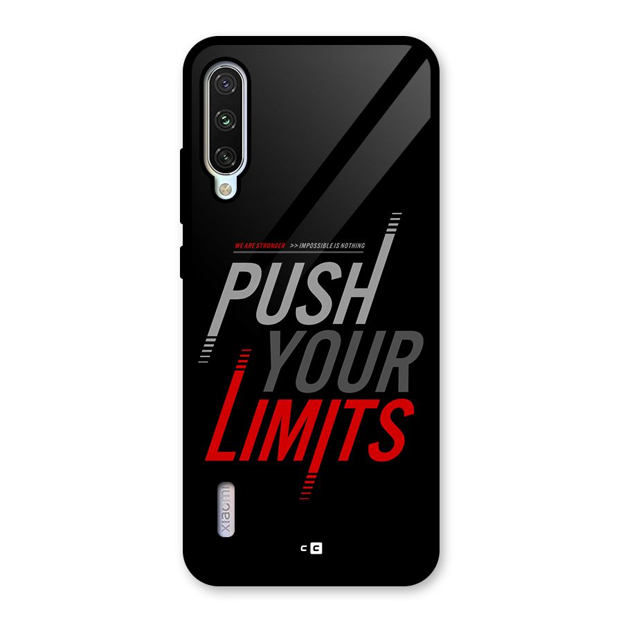 Push Your Limits Glass Back Case for Mi A3