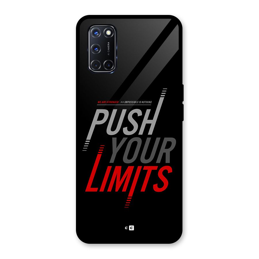 Push Your Limits Glass Back Case for Oppo A52