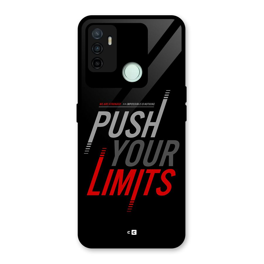 Push Your Limits Glass Back Case for Oppo A53