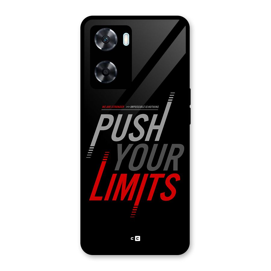 Push Your Limits Glass Back Case for Oppo A77s
