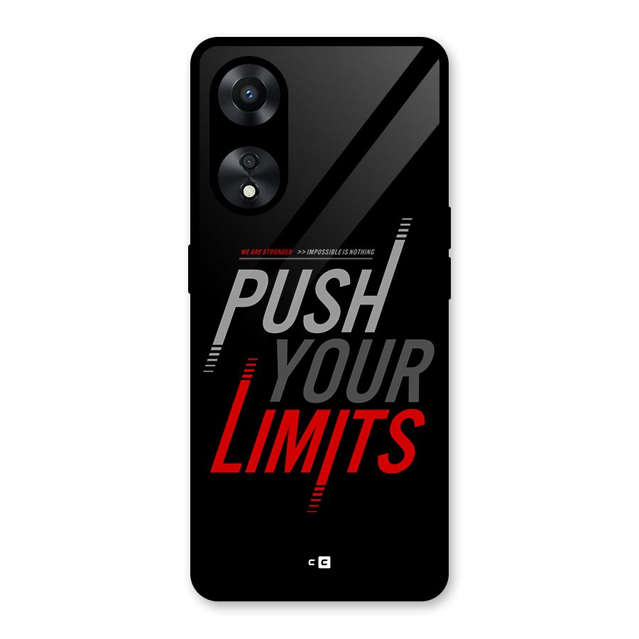 Push Your Limits Glass Back Case for Oppo A78