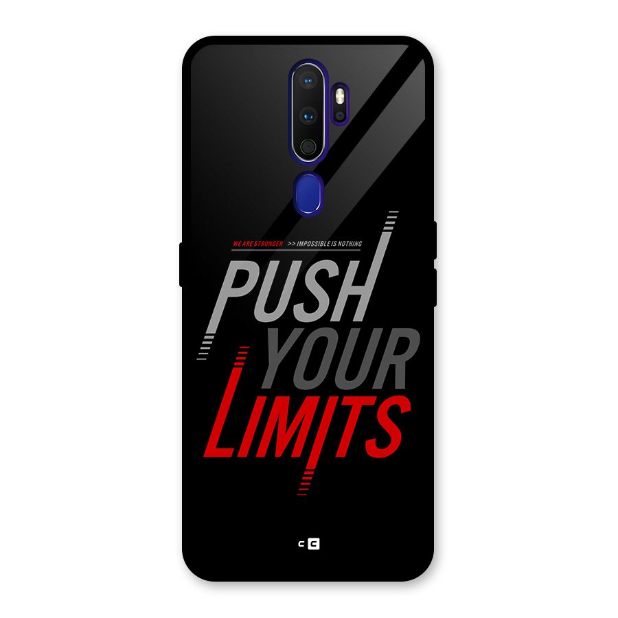 Push Your Limits Glass Back Case for Oppo A9 (2020)