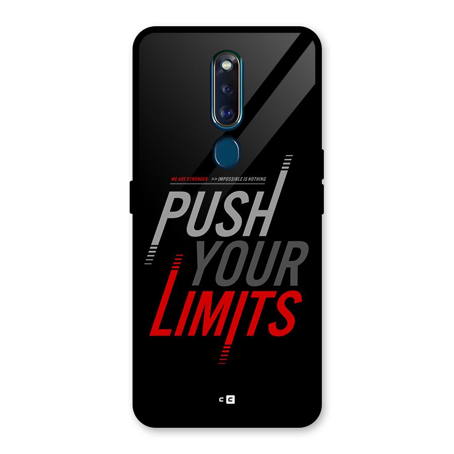 Push Your Limits Glass Back Case for Oppo F11 Pro