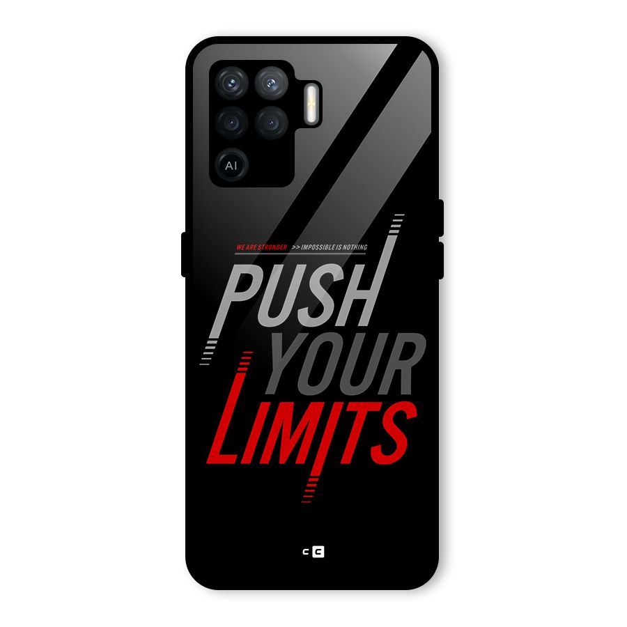 Push Your Limits Glass Back Case for Oppo F19 Pro