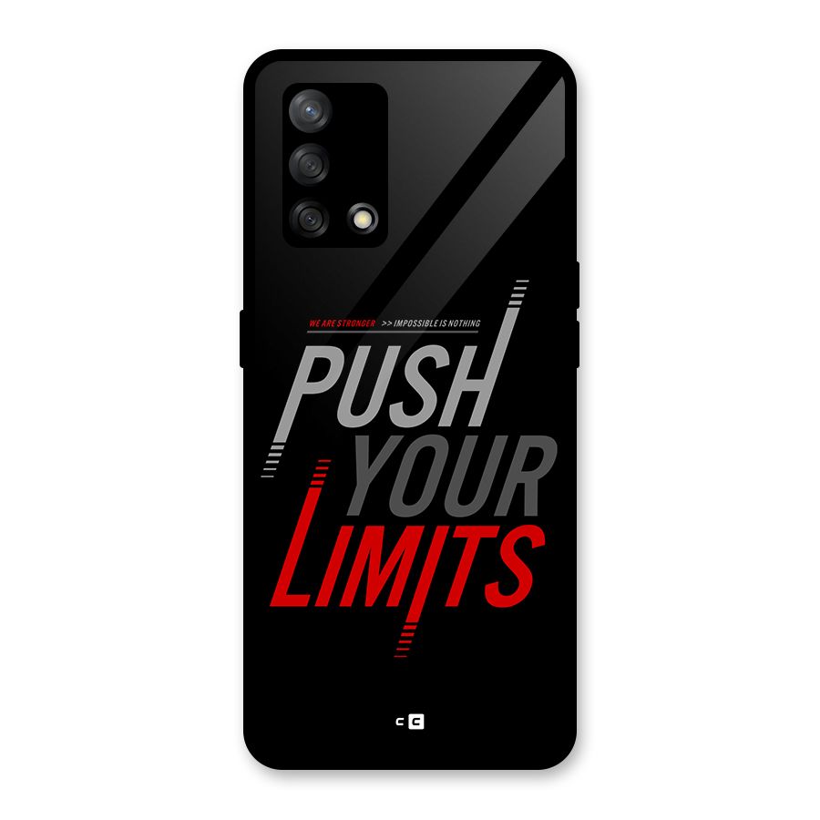Push Your Limits Glass Back Case for Oppo F19s