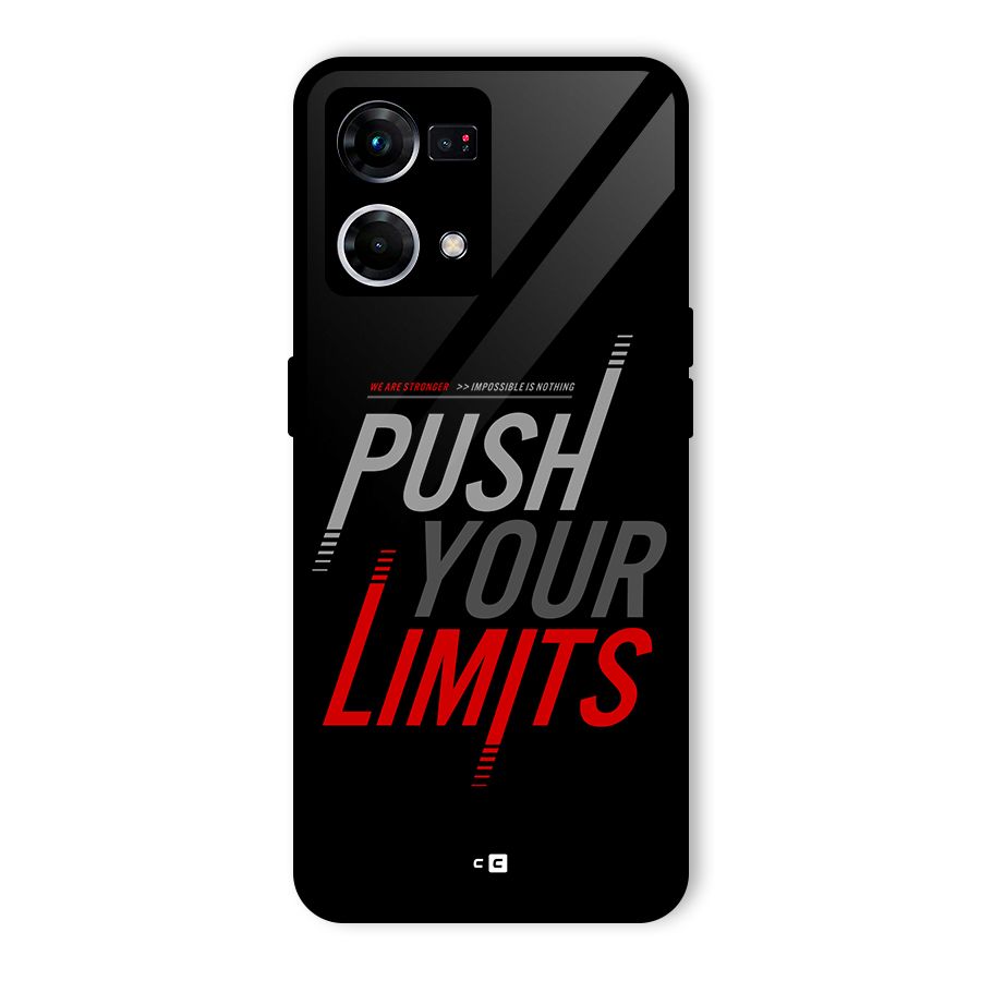 Push Your Limits Glass Back Case for Oppo F21 Pro 5G
