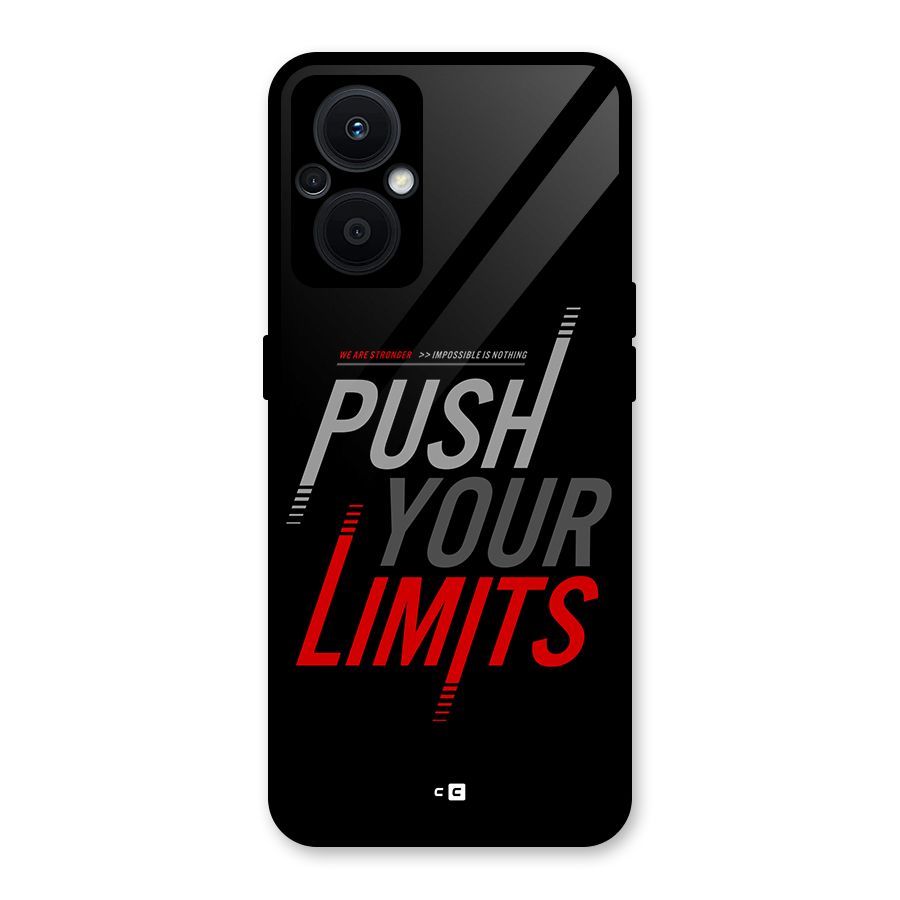 Push Your Limits Glass Back Case for Oppo F21s Pro 5G
