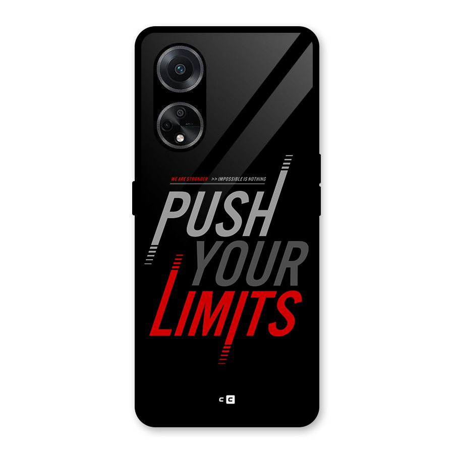 Push Your Limits Glass Back Case for Oppo F23