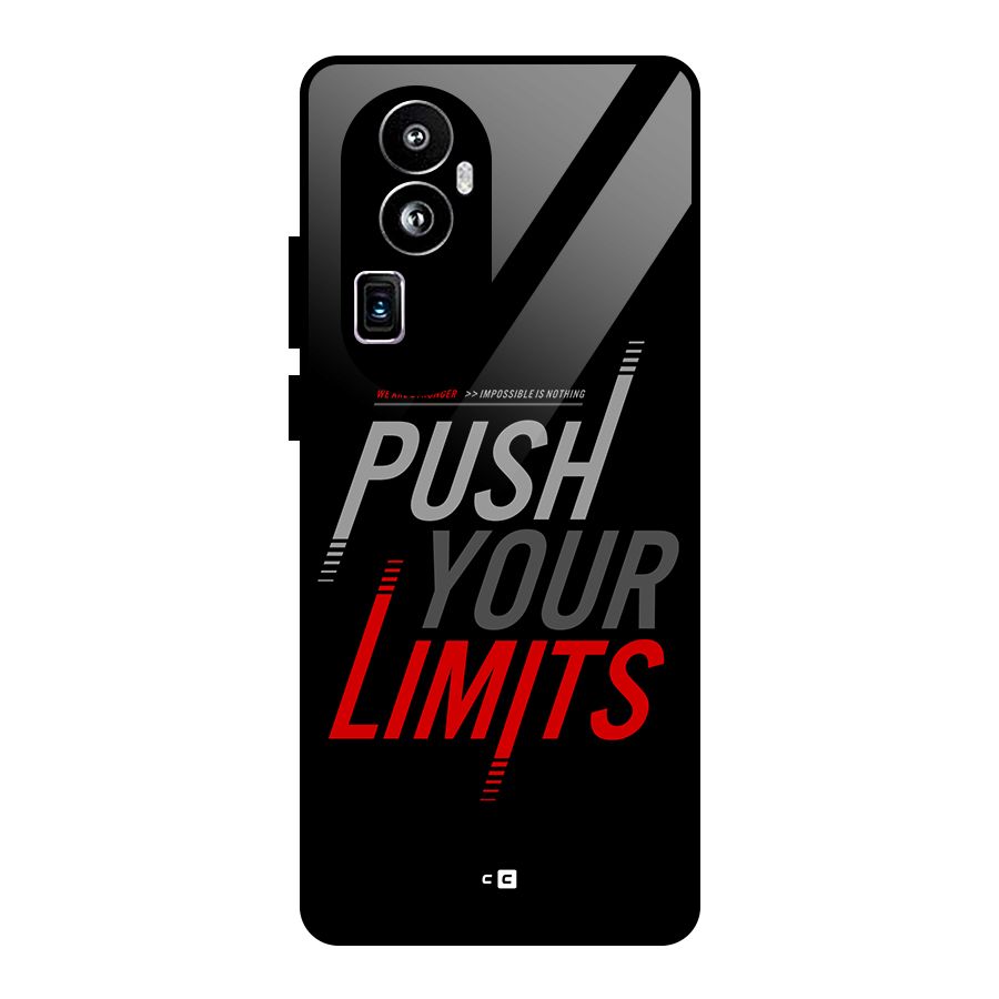 Push Your Limits Glass Back Case for Oppo Reno10 Pro Plus