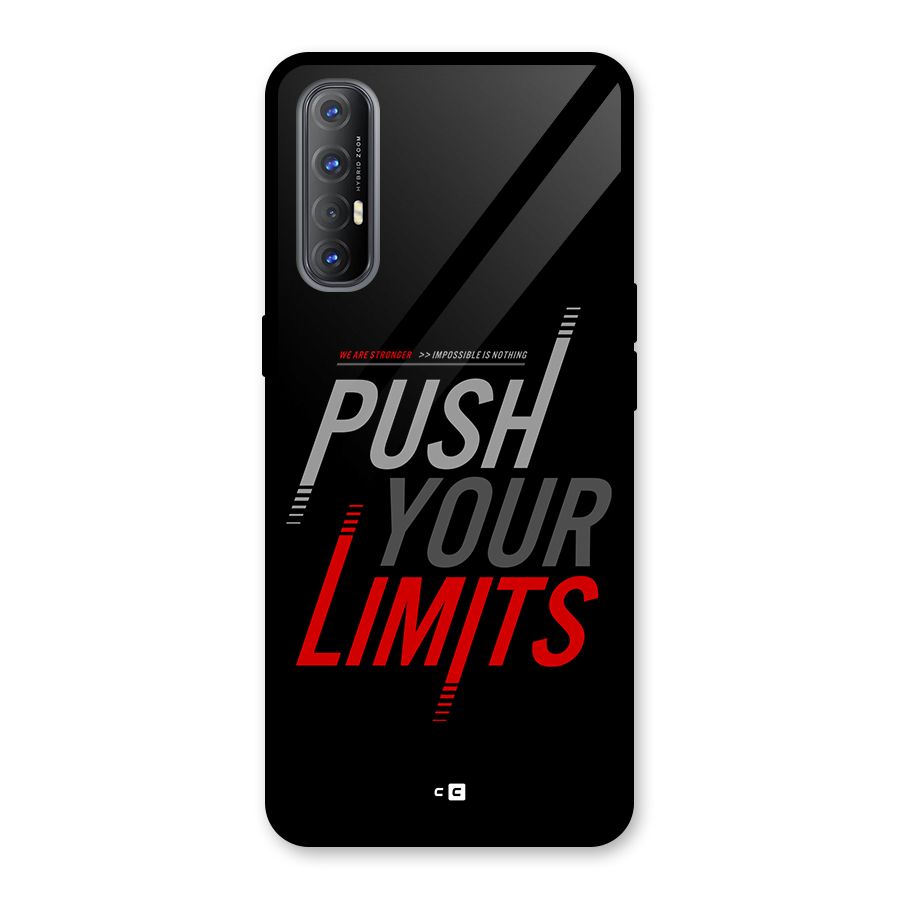 Push Your Limits Glass Back Case for Oppo Reno3 Pro