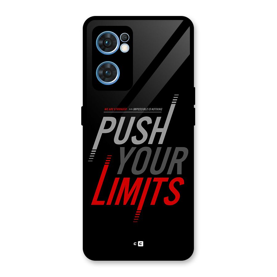 Push Your Limits Glass Back Case for Oppo Reno7 5G