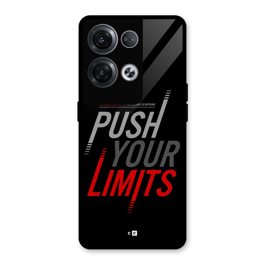 Push Your Limits Glass Back Case for Oppo Reno8 Pro 5G