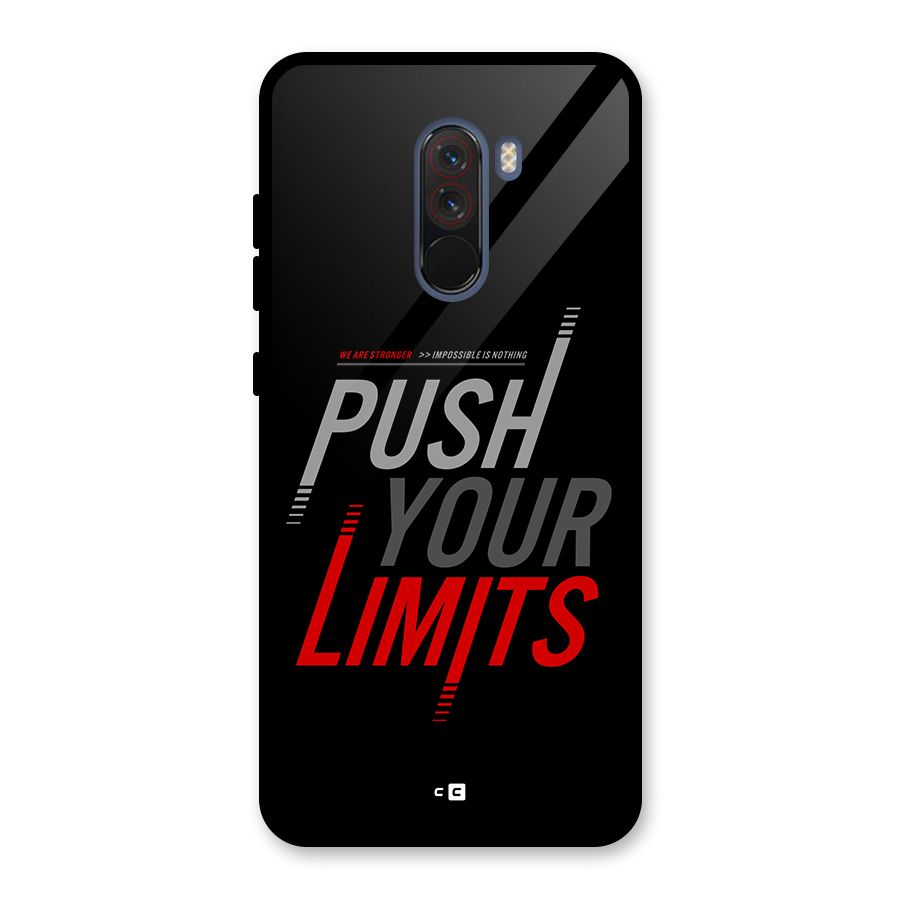 Push Your Limits Glass Back Case for Poco F1