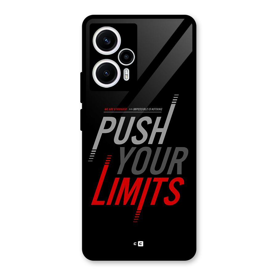 Push Your Limits Glass Back Case for Poco F5