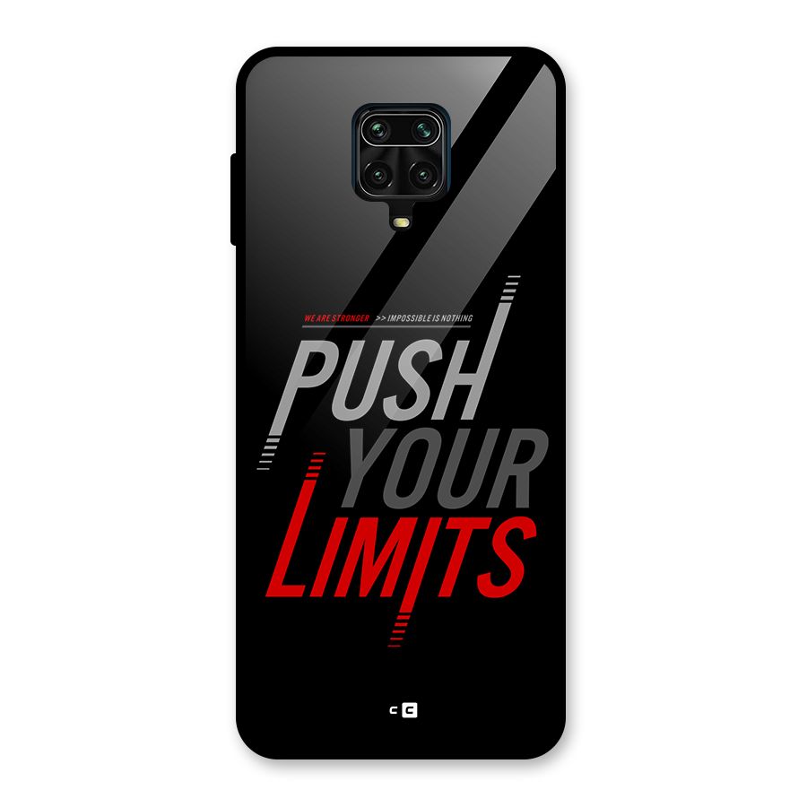 Push Your Limits Glass Back Case for Poco M2 Pro