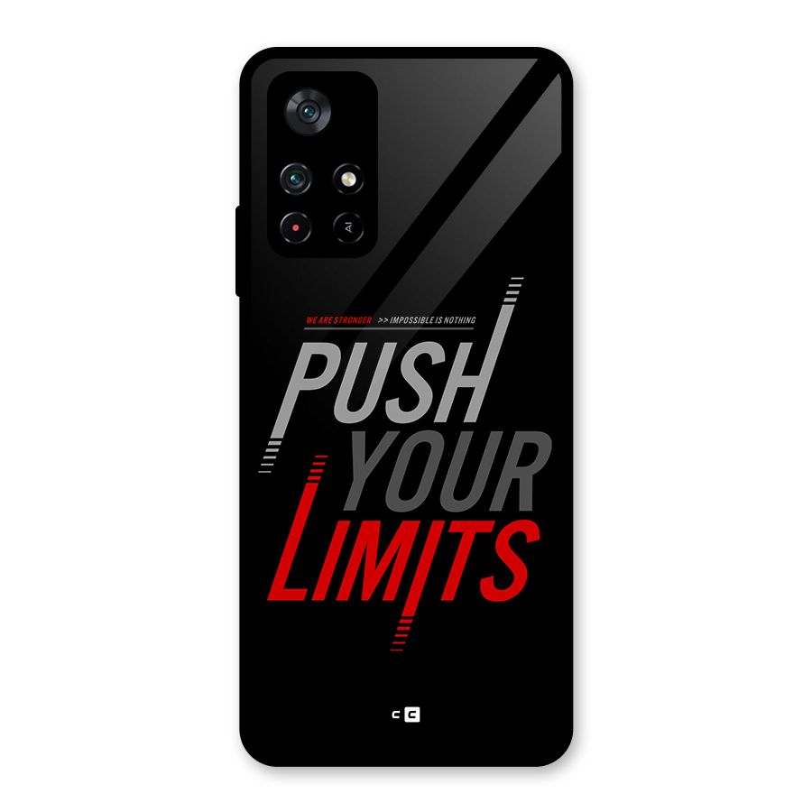 Push Your Limits Glass Back Case for Poco M4 Pro 5G