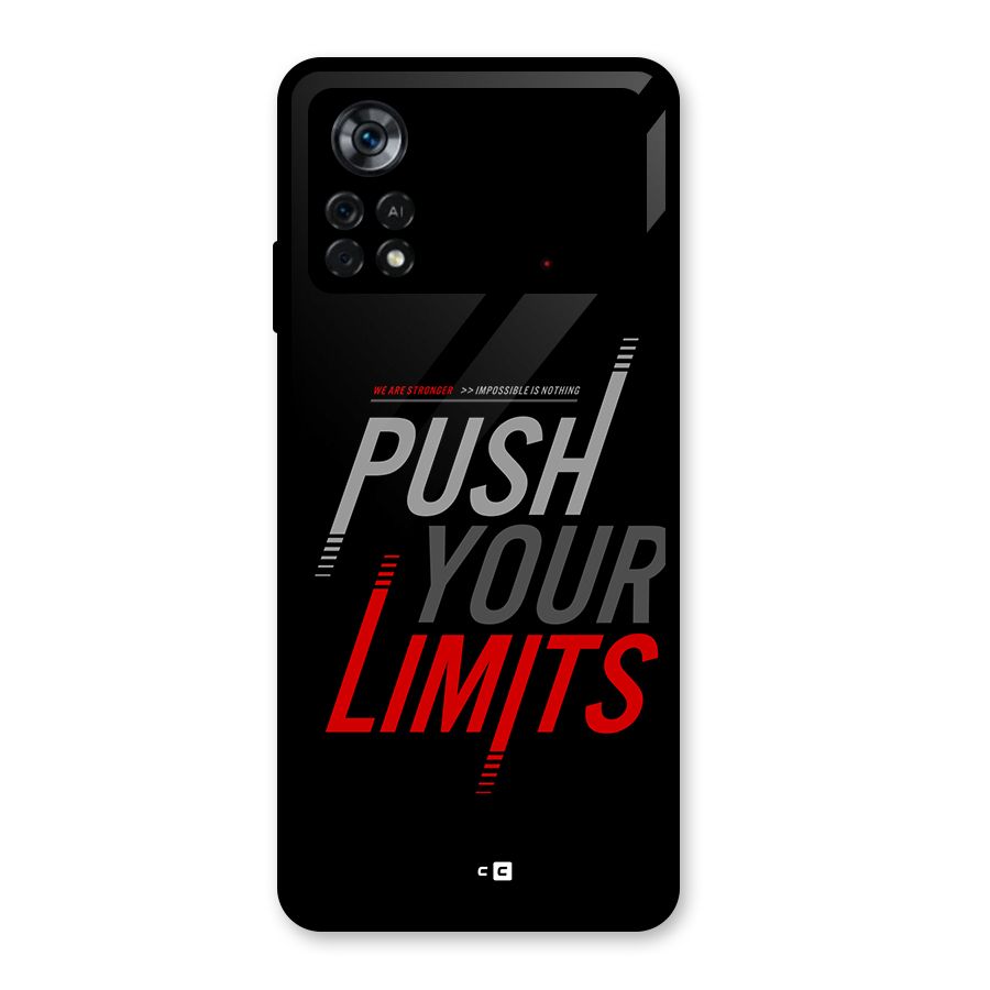 Push Your Limits Glass Back Case for Poco X4 Pro 5G