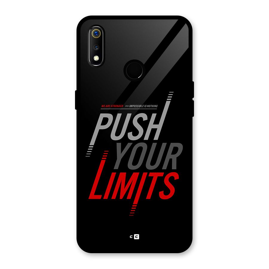Push Your Limits Glass Back Case for Realme 3