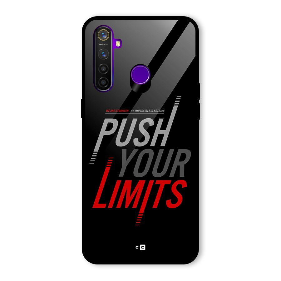 Push Your Limits Glass Back Case for Realme 5 Pro
