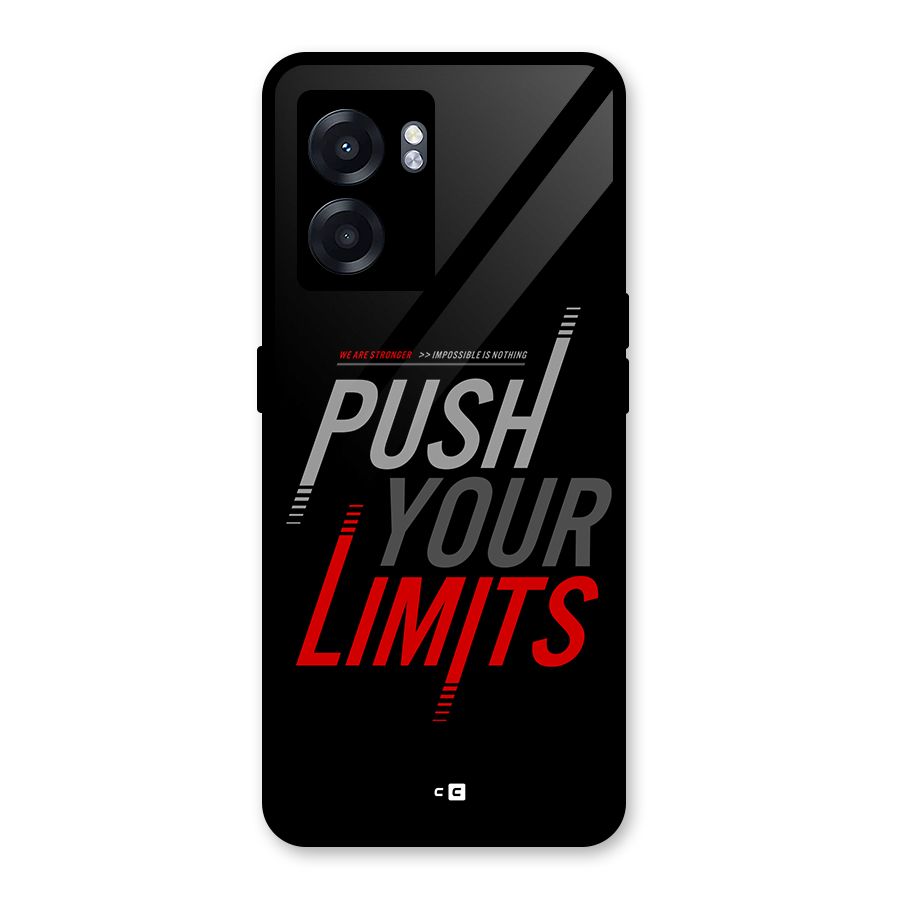 Push Your Limits Glass Back Case for Realme Narzo 50 5G