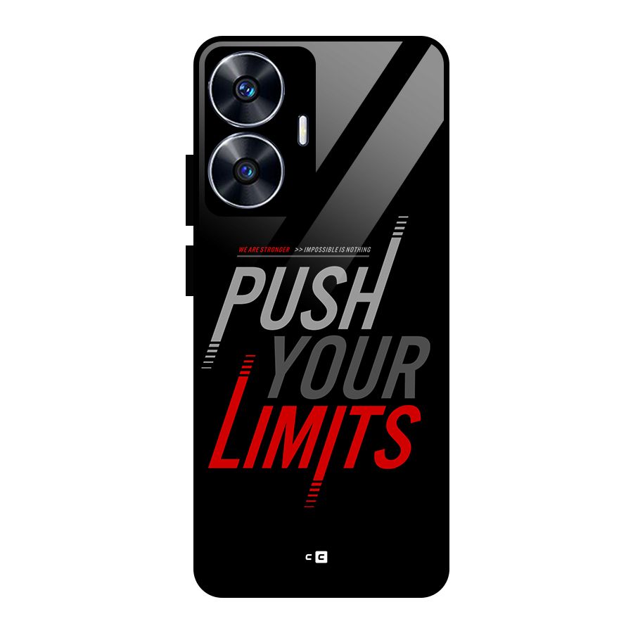 Push Your Limits Glass Back Case for Realme Narzo N55