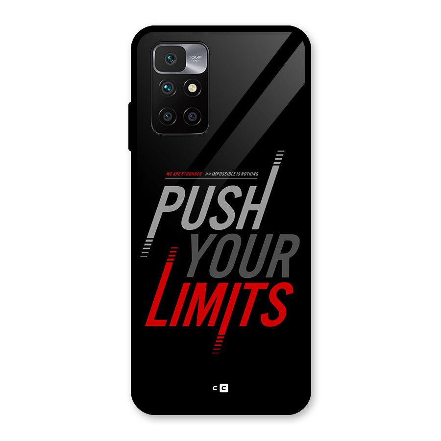 Push Your Limits Glass Back Case for Redmi 10 Prime