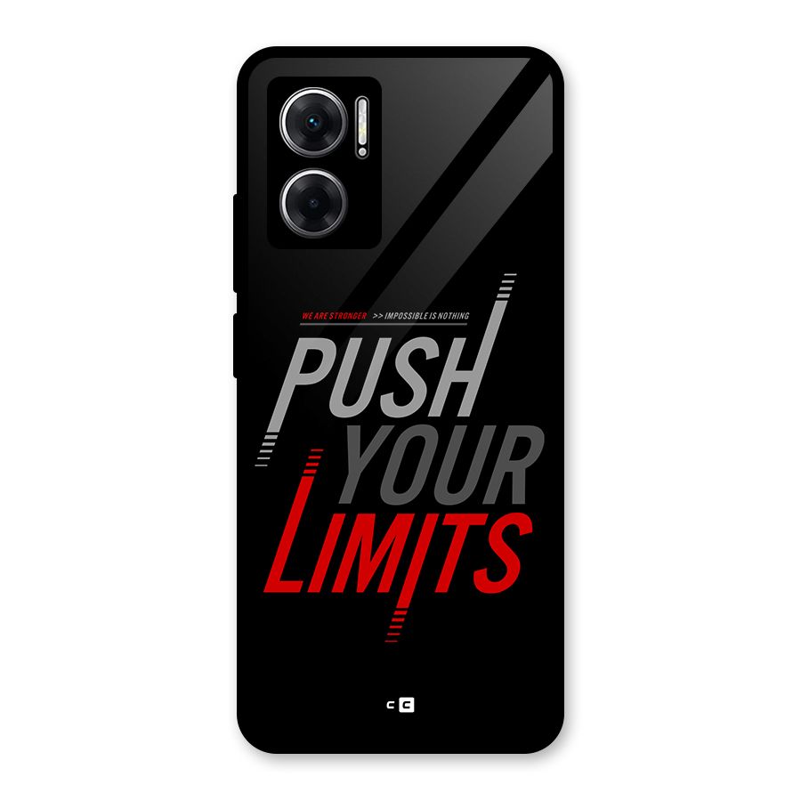 Push Your Limits Glass Back Case for Redmi 11 Prime 5G