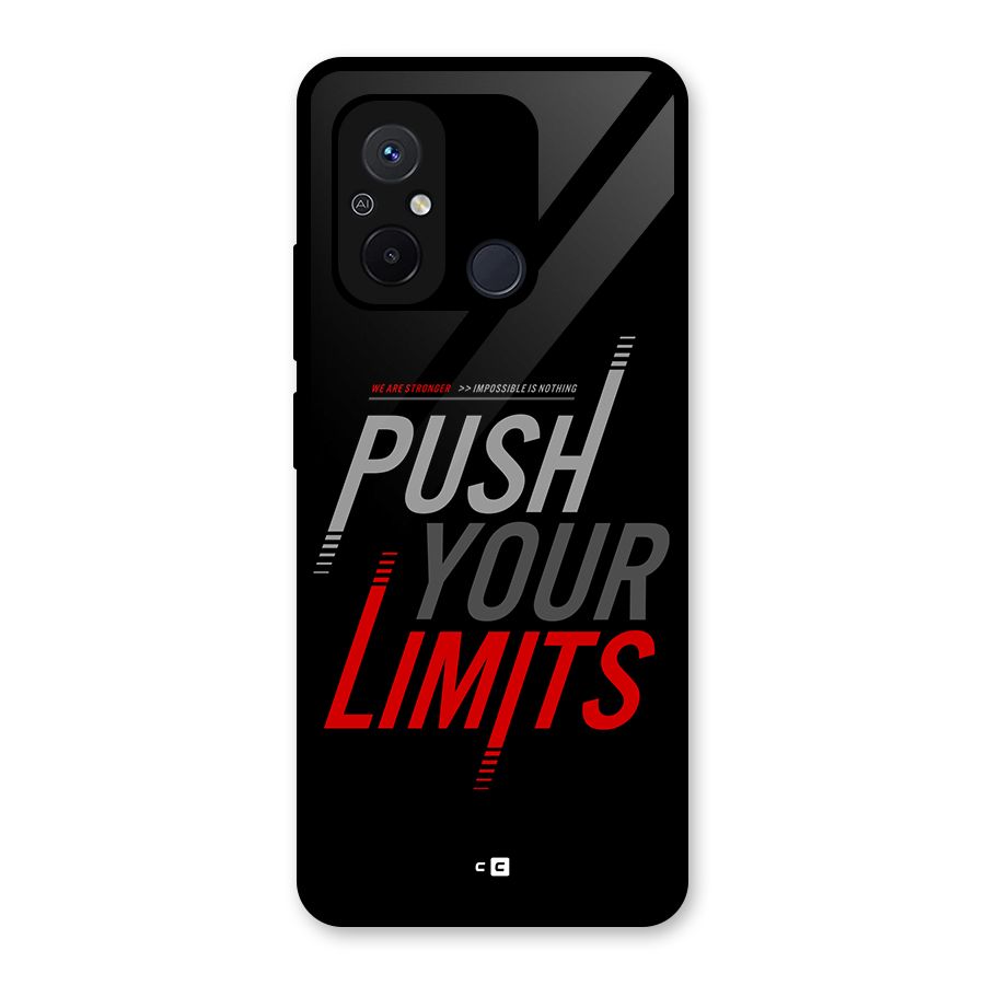 Push Your Limits Glass Back Case for Redmi 12C