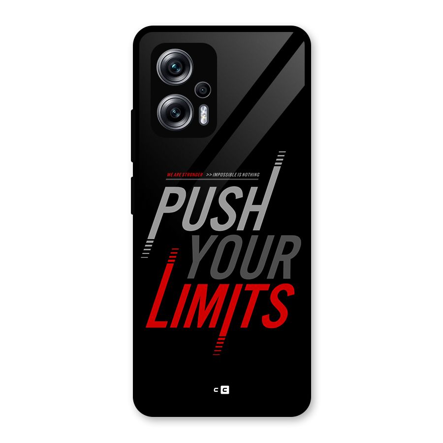 Push Your Limits Glass Back Case for Redmi K50i