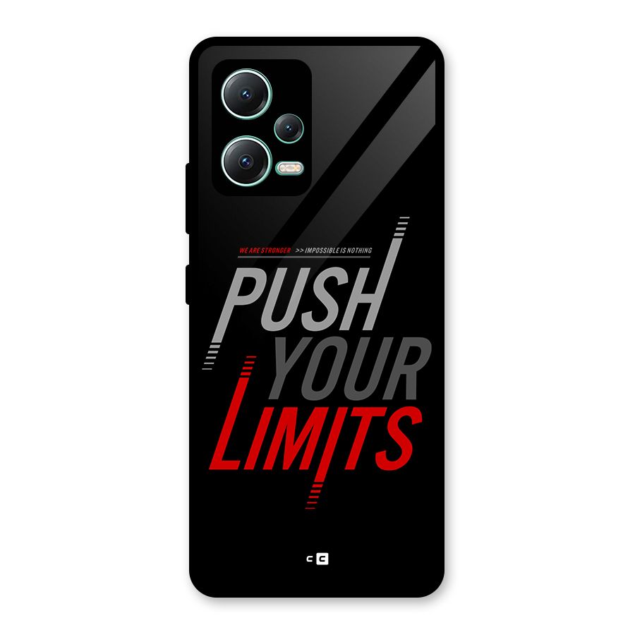 Push Your Limits Glass Back Case for Redmi Note 12 5G