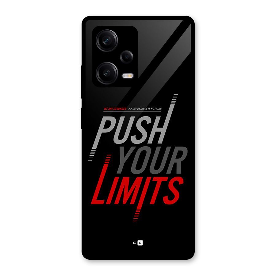 Push Your Limits Glass Back Case for Redmi Note 12 Pro
